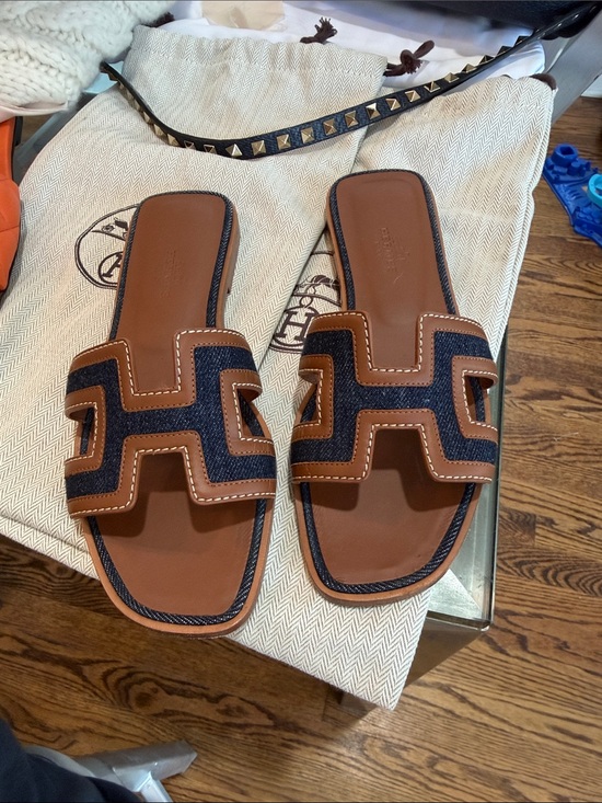 Hermes Shoes - Hermes Oran denim 35.5